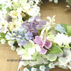 ◇新作【Creema限定】 爽やかすずらんと可愛い小花の春リース　幸せの訪れ♪ 7枚目の画像