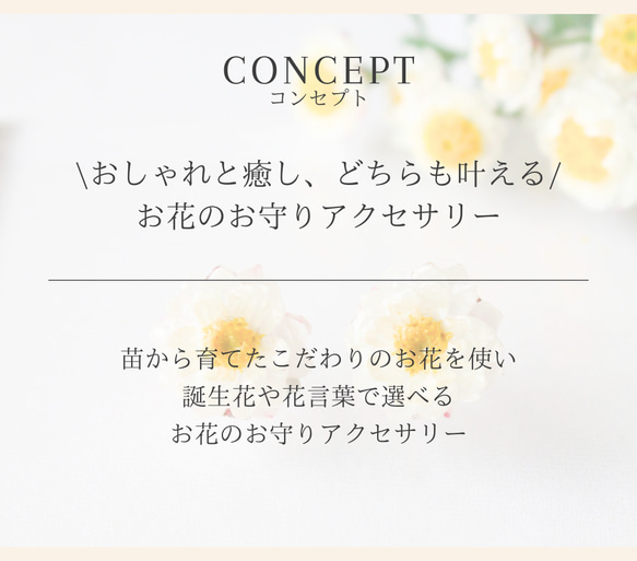 イヤリング　ホワイト　本物のお花　30代　　花かんざし　プレゼント　レディース　オフィス　40代　フラワー　普段使い 11枚目の画像