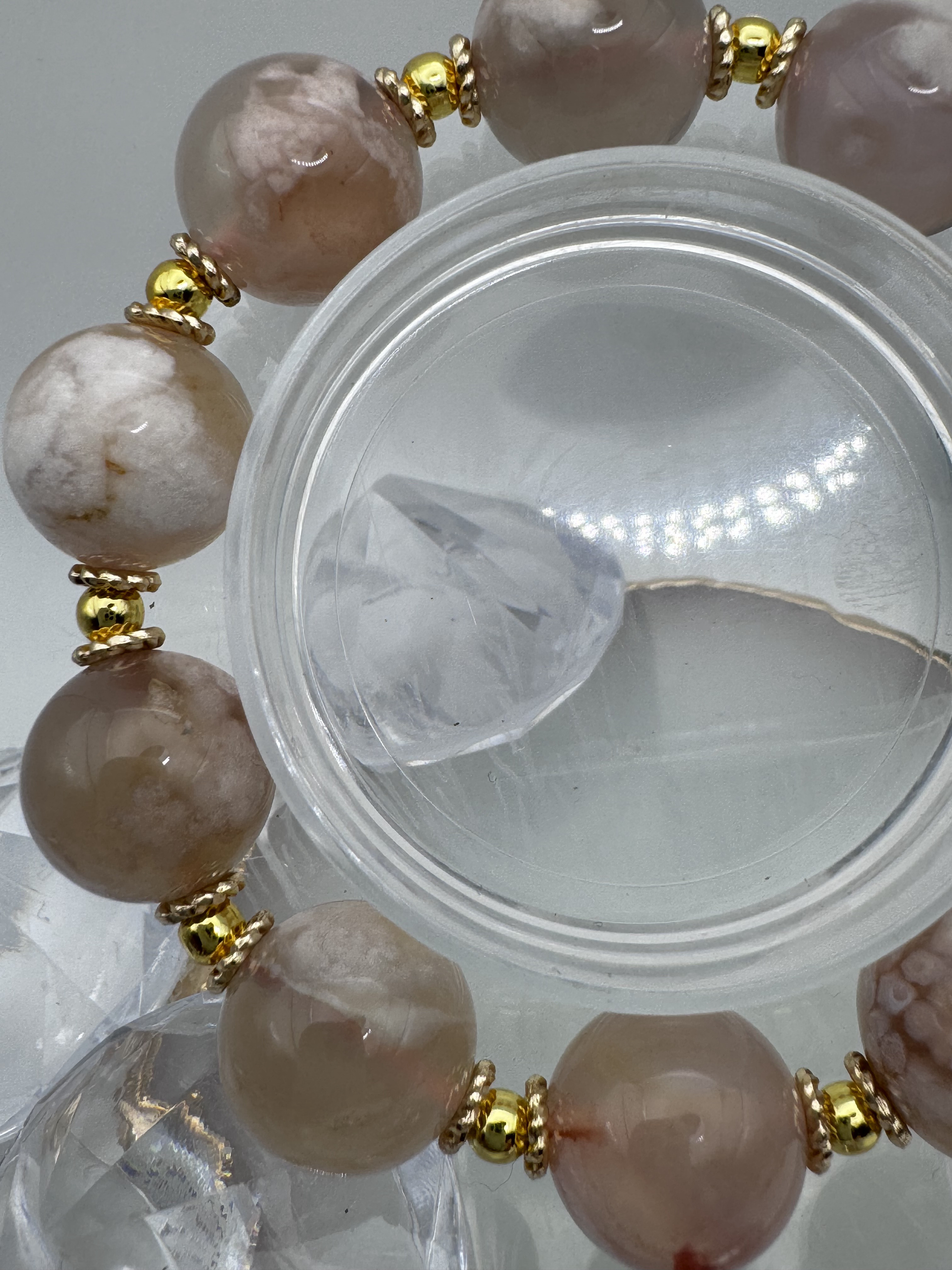 桜瑪瑙ブレスレット