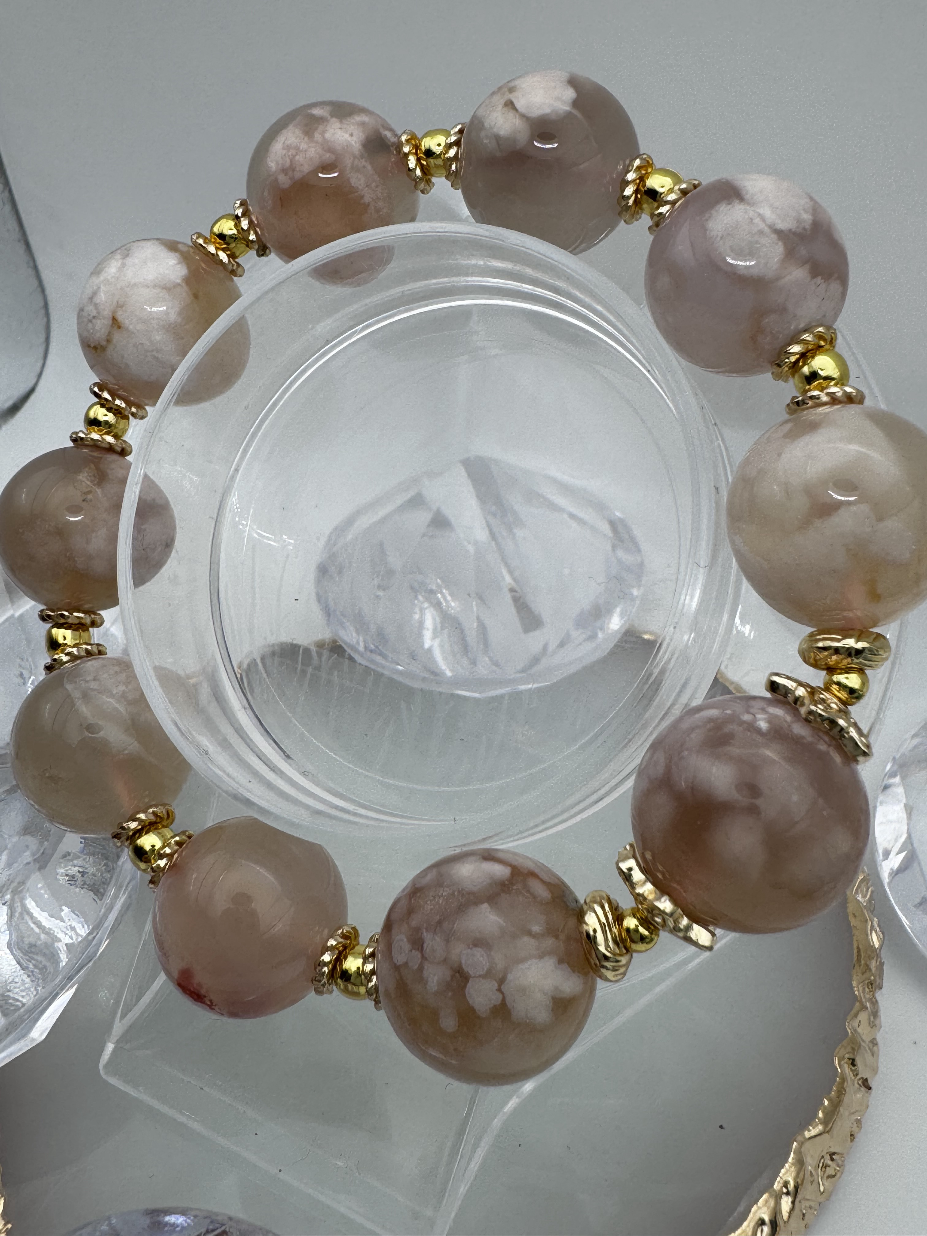 桜瑪瑙ブレスレット