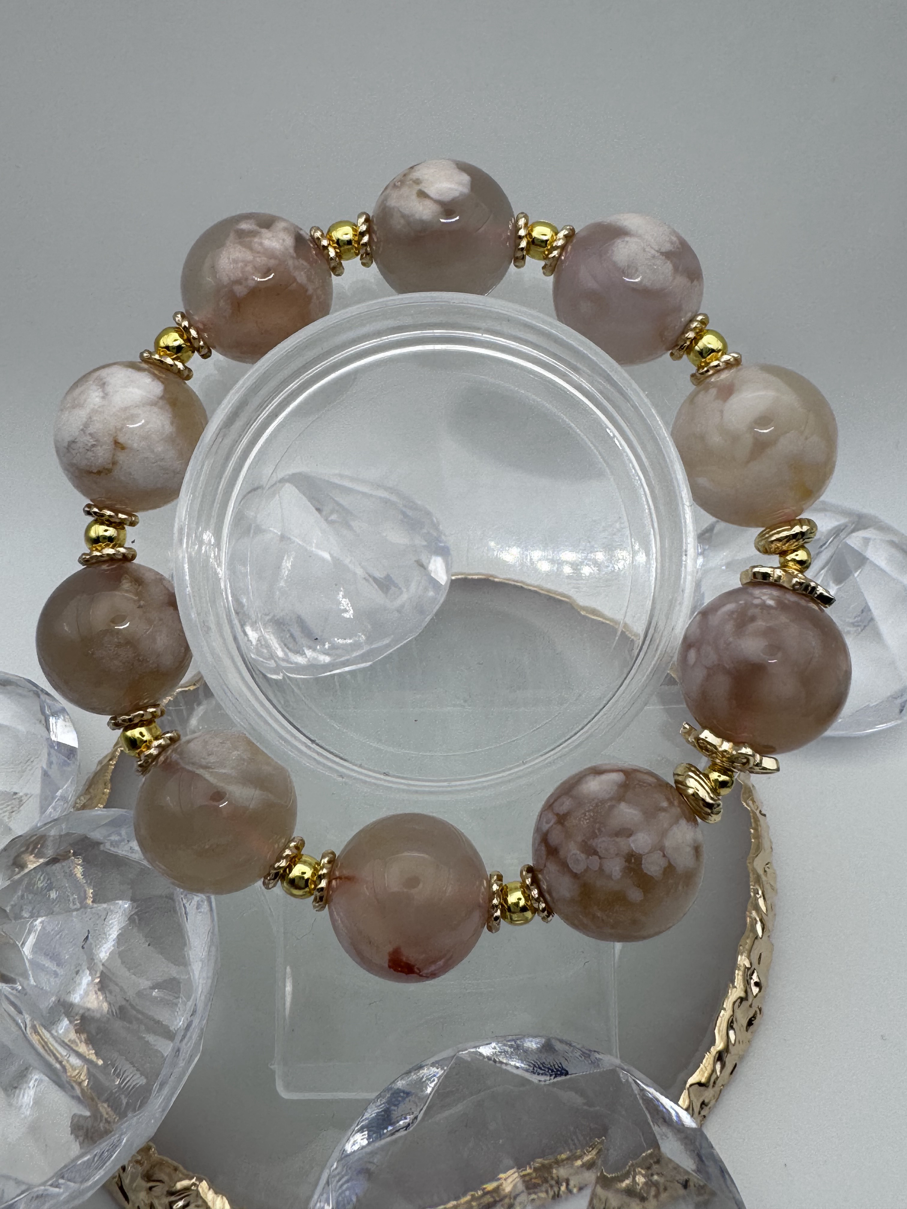 桜瑪瑙ブレスレット