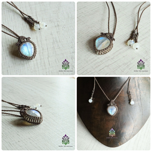 セミオーダーマクラメジュエリー】デザインA ネックレス