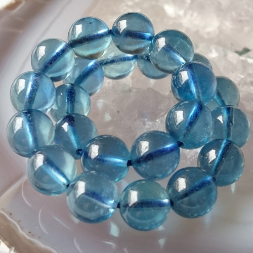 アクアマリン龍パーツブレスレット ディープブルーアクアマリン✨ブレスレット ブレスレット F