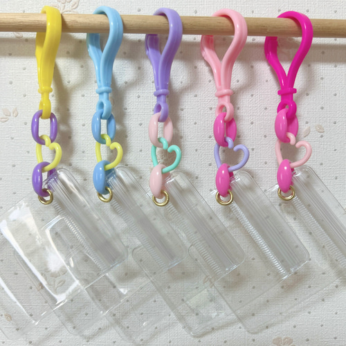 NO.203B 50個 キャンディバッグ キーホルダー ハート ゆめかわ