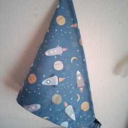 宇宙柄　ロケット　男の子　子供エプロン、三角巾セット　　　　　　 9枚目の画像