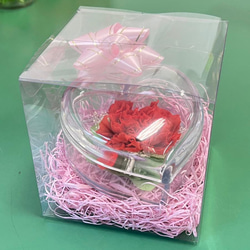 母親節永生花禮盒心形康乃馨2色knj-22014 第12張的照片