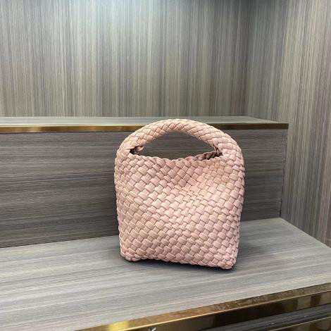 【イントレチャートスタイルの】PUレザー純手作り編み込みトートバッグミニ、ハンドバッグ携帯電話用小物入れ小銭入れチェーン