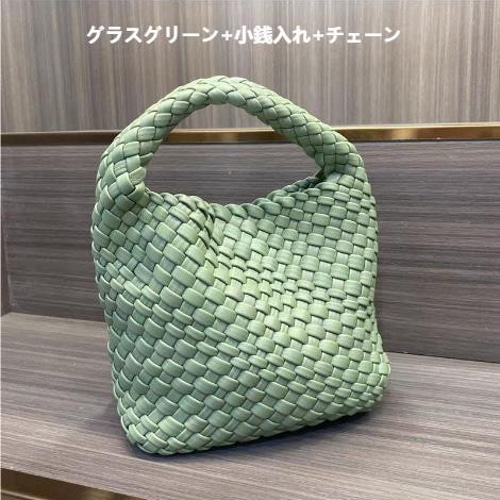 イントレチャートスタイルの】PUレザー純手作り編み込みトート イントレチャートスタイルの】PUレザー純手作り編み込みトート