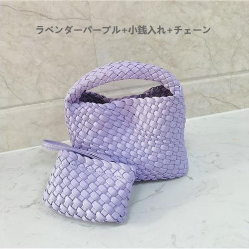 編み込みデザイン トートバッグ ワインレッド 05212