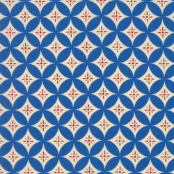 幾何学模様　USAコットンmoda【クォーターカット　約幅55cm 縦50cm】ブルーブルー/127 1枚目の画像