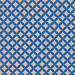 幾何学模様　USAコットンmoda【クォーターカット　約幅55cm 縦50cm】ブルーブルー/127 2枚目の画像