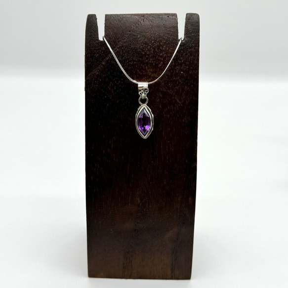 優待特典一覧 Amethyst 菱形 アメジスト ネックレス・ペンダントトップ アクセサリー