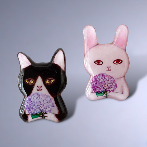 ADER.bijoux（アデルビジュー）｜CUTSTEEL cat brooch