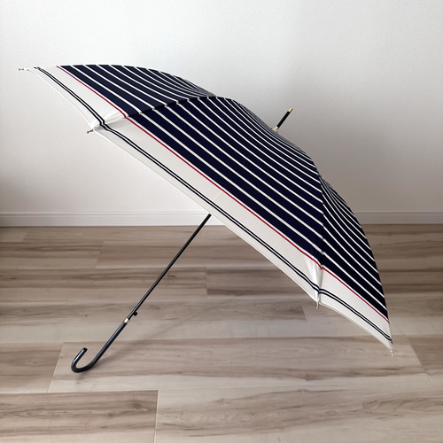 SALE】傘 長傘 8本骨 ジャンプ傘 晴雨兼用 日傘 雨傘 ボーダー