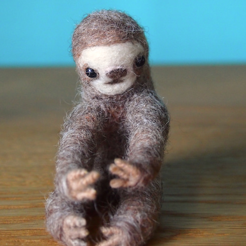 おとぼけナマケモノ♪羊毛フェルト 羊毛フェルト Milkyreko 通販