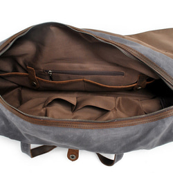 レザーX 帆布・キャンバスボストンバッグ トートバッグ 旅行バッグ カジュアル 通勤 通学 旅行 男女兼用 9枚目の画像