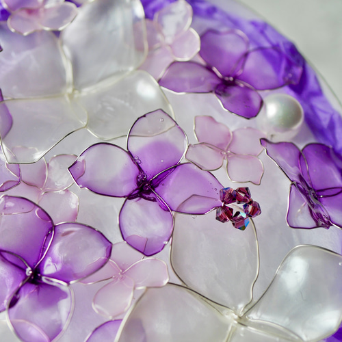 フラワーボックス 紫陽花 ディップフラワー ディップアート