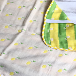 ふんわり六重織ガーゼの枕パット fuwara レモン 2枚目の画像
