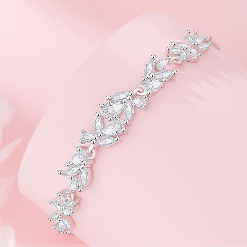 高品質 ブレスレット CZ バングル 14KGF キュービックジルコニア