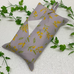 エコティッシュカバー☆マスクストッカー♪ミモザ♡アカシア♪3カラー 2枚目の画像