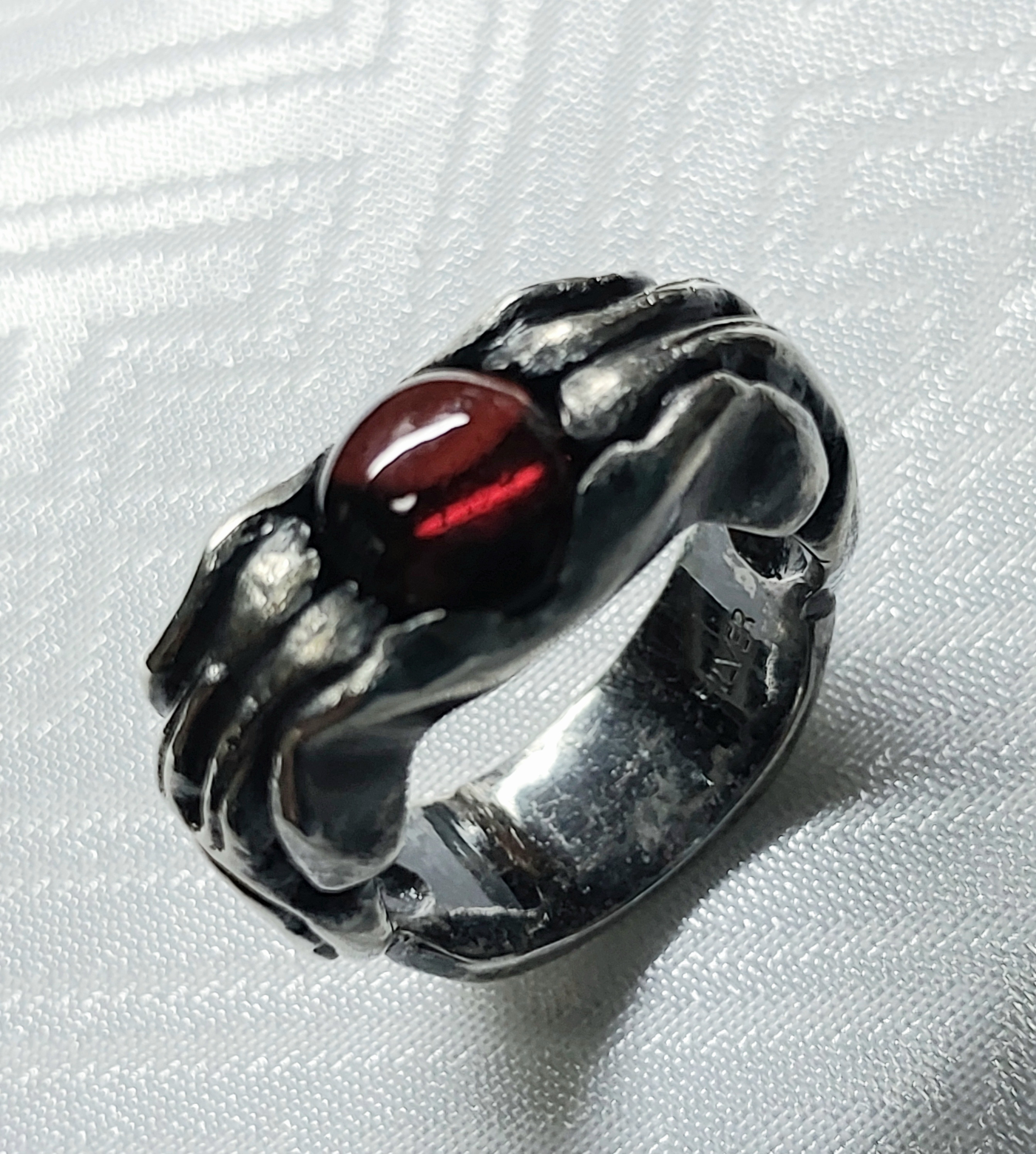 ガーネットシルバーリング12号
