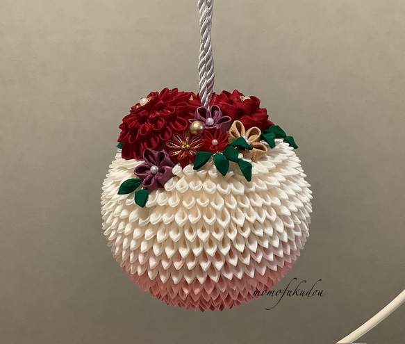 つまみ細工ボールブーケ 