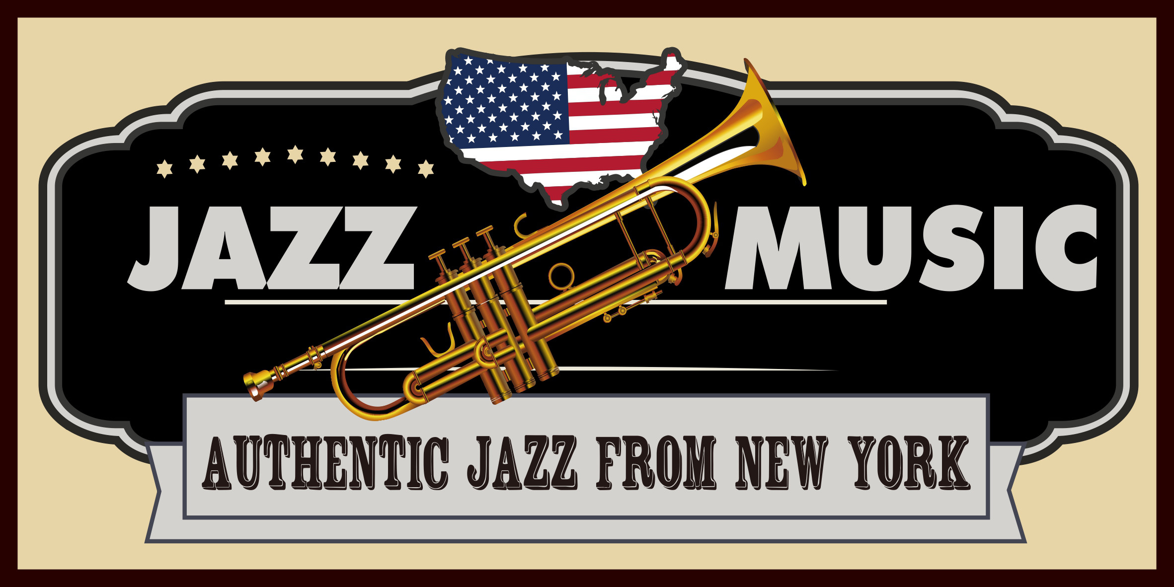 【Lサイズ】ジャズ ミュージック 喫茶 BAR ニューオーリンズ レコード 店舗 自宅 看板 置物 雑貨 ライトBOX