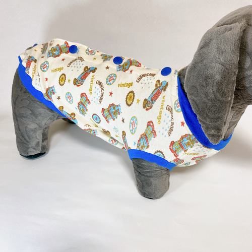 完成品】犬服 ハンドメイド DMサイズ シニア犬も着やすい背開き