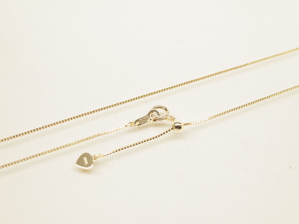 K10ベネチアンネックレス幅0.7mm イエローゴールド ピンク K10ベネチアンネックレス幅0.7mm イエローゴールド ピンク