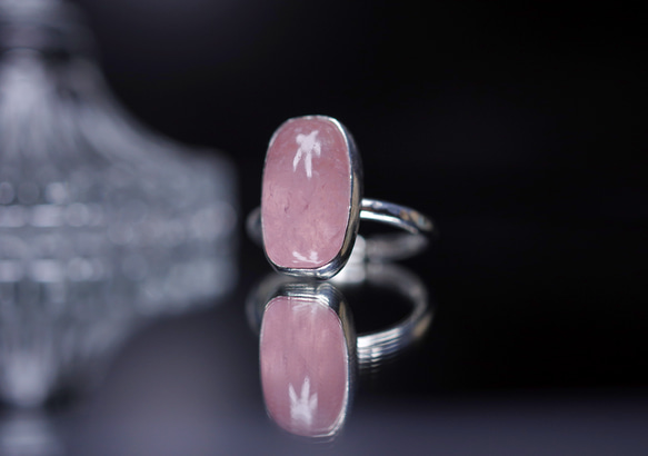 New ☆ 新作 ☆『Morganite』☆世界でひとつの天然石リングsilver925 3枚目の画像