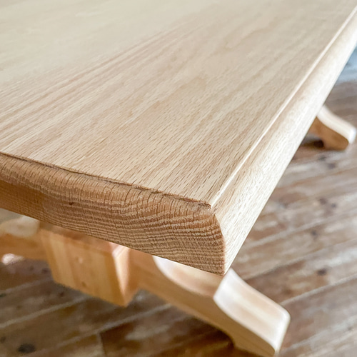 アンティーク調ダイニングテーブルW2000 レッドオーク無垢材