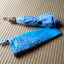 リバティプリント（タナローン）で作った折り畳み日傘 10枚目の画像