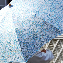 リバティプリント（タナローン）で作った折り畳み日傘 3枚目の画像