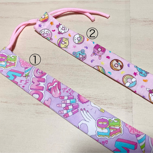 30cm ものさし入れ♡定規 巾着 袋 ケース ものさし ハンドメイド