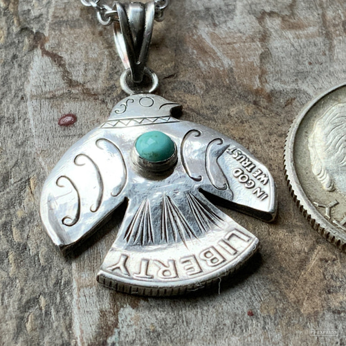 The Flat Head サンダーバード ターコイズ ネックレス ペンダント The Flat Head サンダーバード ターコイズ ネックレス ペンダント