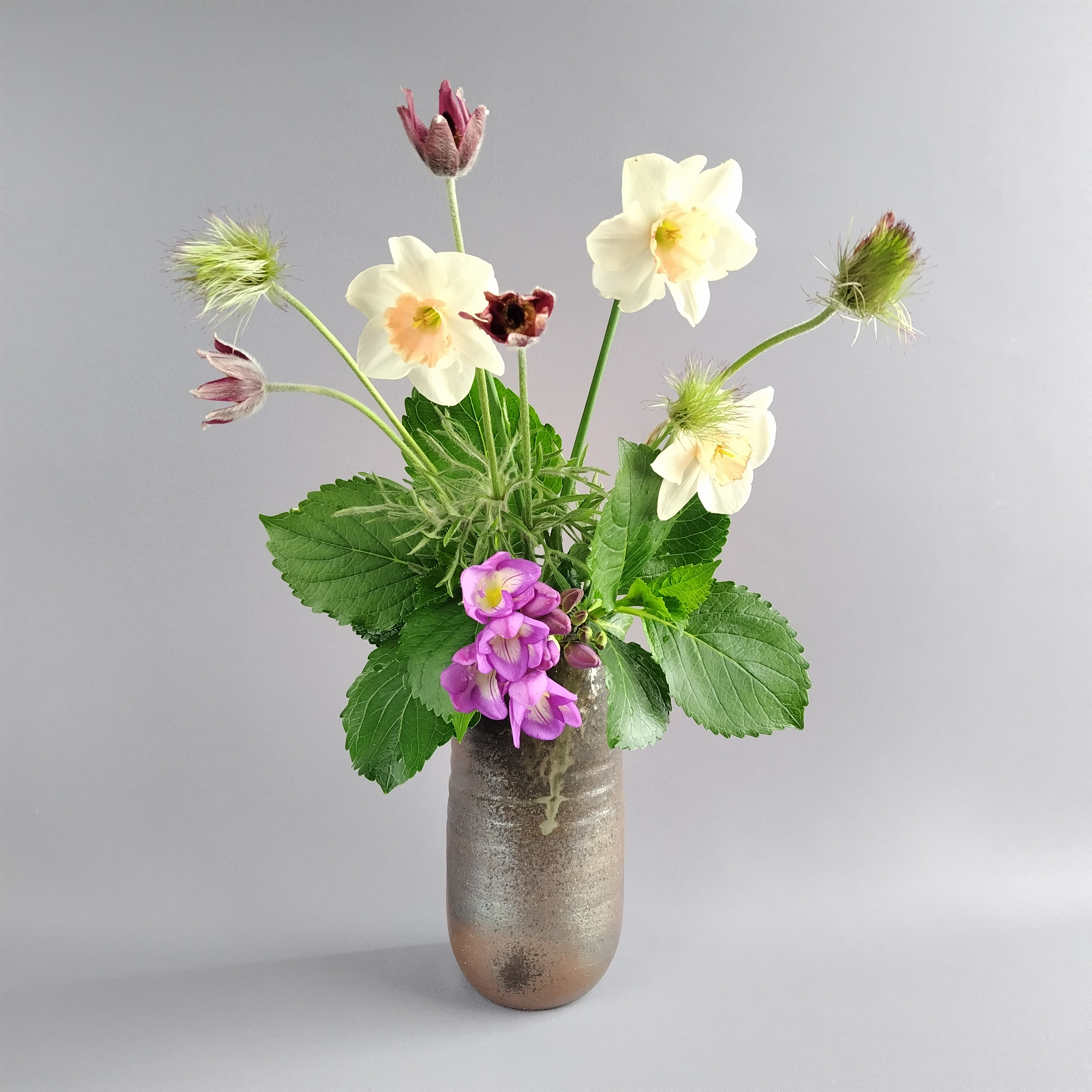 花入れ　焼締め　薪窯　【商品番号：00493】