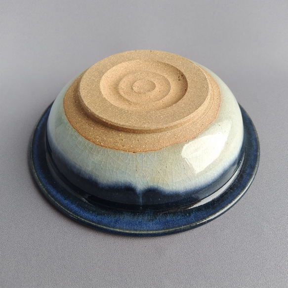 鉢　藍釉　【商品番号：00494】 2枚目の画像