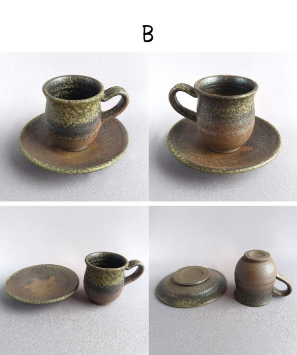 コーヒーカップ　焼締め　薪窯　【商品番号：00495】 5枚目の画像