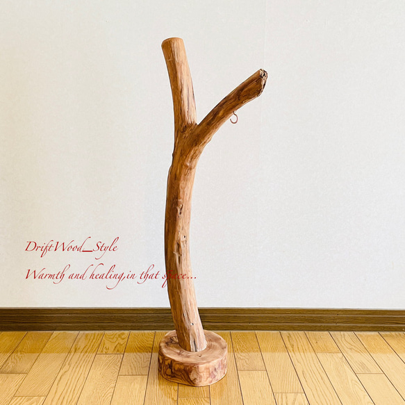 流木インテリア 大きなY字を描く流木スタンド ランタンやエアプラントを飾れる置物 北欧 照明 木材 癒し N30 12枚目の画像