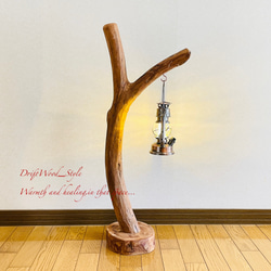 流木インテリア 大きなY字を描く流木スタンド ランタンやエアプラント