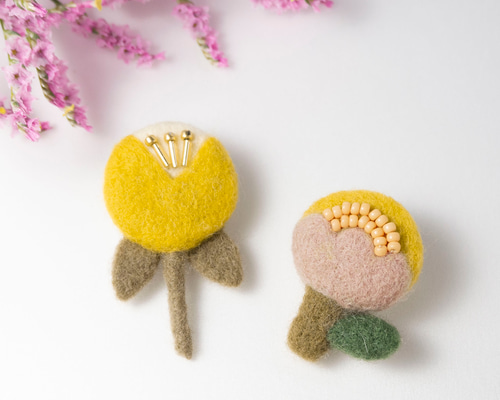 羊毛フェルトーブローチ ハンドメイド 着物 プレゼント アクセサリー ジュエリー 0ef7494f5c5fa4c4c81af83facc9f4