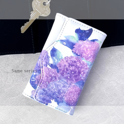 -紫陽花- 花と草木のアクリルブロック（10cm×10cm） 11枚目の画像