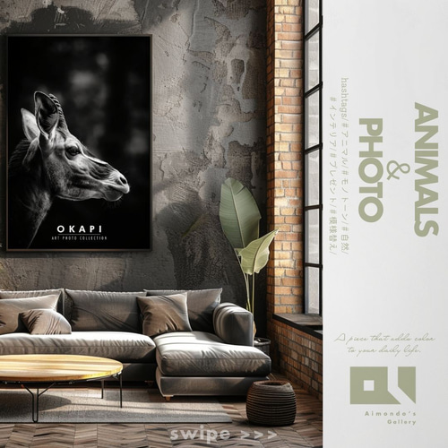 No.0021】オカピ【＃フォト・アニマルズ】 写真・グラフィック