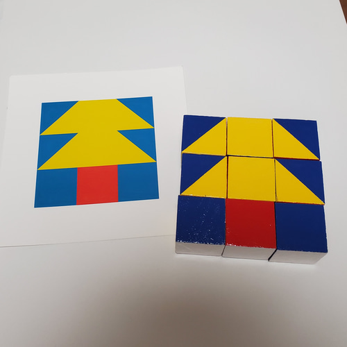 ハンドメイド◇模様作り◇積み木◇知育玩具□ニキ－チン(お試し