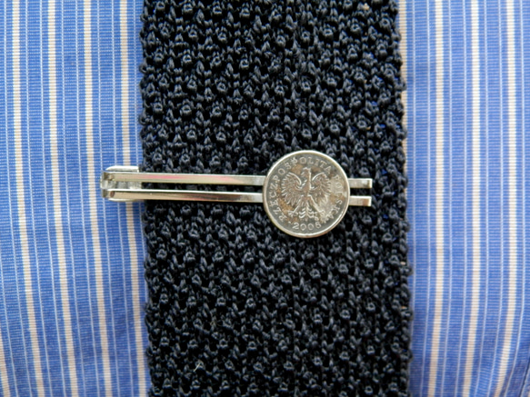 ＃T1 Poland  Coin Tie pin 6枚目の画像