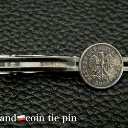 ＃T1 Poland  Coin Tie pin 2枚目の画像