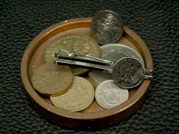 ＃T1 Poland  Coin Tie pin 4枚目の画像