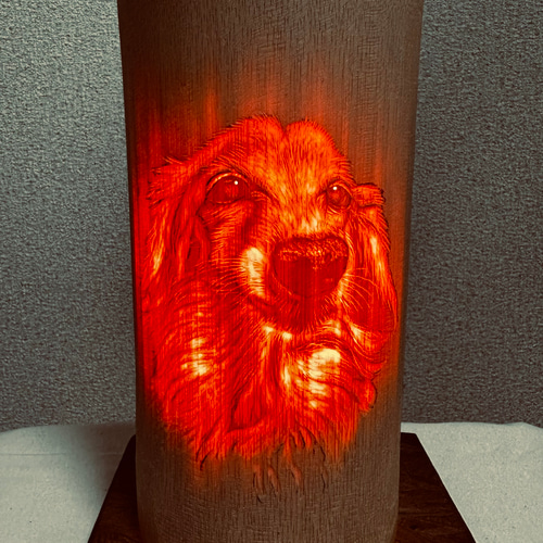 竹灯籠-大切な家族の写真などを透かし彫りで- その他インテリア雑貨