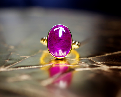 【新品/天然石】最上級 モザンビーク産 天然ルビー ローズカットリング 新品/天然石】最上級 モザンビーク産 天然ルビー ローズカットリング