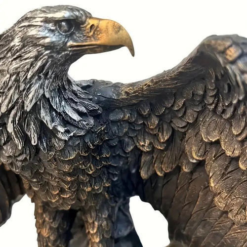 イーグル 樹脂 インテリア 彫刻 リビング 書斎 オフィス 鷲 ワシ